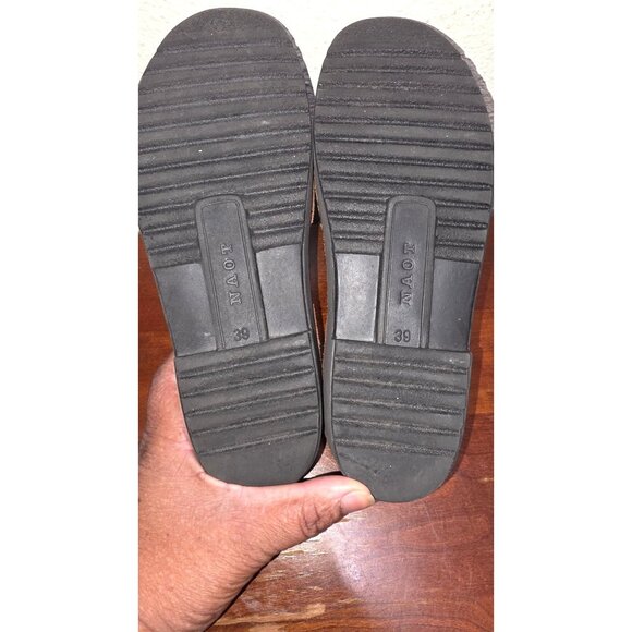 Naot Women's 39/8-8.5 Brown Leather Open-Toe Fishermen Sandals Adjustable Buckle - Picture 8 of 8